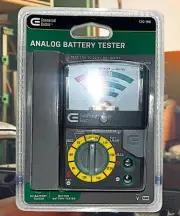 Commercial Electric Analog Self-Powered BATTERY Tester - NEW in packaging!