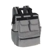 Catzon Tool Storage Backpack with Padded Back for Electrician Carpenter-Grey