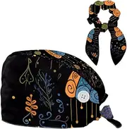 [YTYVAGT] Scrub Caps Women,Scrub Hats Suitable for Women,Abstract Art Umbrella Pattern