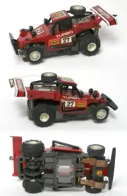 1988 TYCO 440-X2 Turbo Hopper #27 Maroon Dune Racer HO Slot Car Unused 7101 Cool
