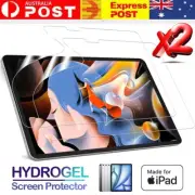 X2 Hydrogel Screen Protector Compatible For iPad 11 10 9 8 7 Air 7 6 5 Mini Pro