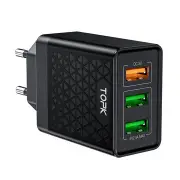 30W QC3.0 3 Ports Fast Charging USB Charger Adapter For iPhone 8 Plus XS 11Pro Huawei P30 Pro Mate 30 Xiaomi Mi9 9 Pro S10+ Note10