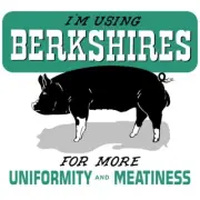 Berkshire Hogs for Uniformity & Meatiness NEW Metal Sign 40" Square USA STEEL