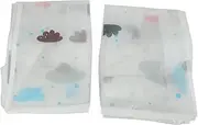 2Pcs Foldable Storage Bag Clothes Blanket Quilt Closet Sweater Organizer Box Home Storage Bags Supplies White