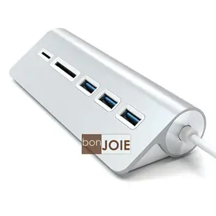 ::bonJOIE:: 美國進口 Satechi Aluminum USB 3.0 Hub & Card Reader 鋁合金材質 集線器 (含 SD / Micro SD 讀卡器)(全新盒裝) 讀卡