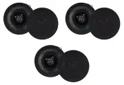6) Rockville CC4T Black 4" Commercial 70v Ceiling Speakers For Restaurant/Bar