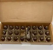 Set Of 24 Mini Salt And Pepper Shakers 1/2 Oz Glass Cube Body All Occasion