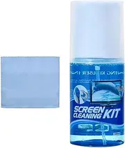 Screen Cleanser with Microfiber Cloth, Laptop Screen Cleaner Kit, Electronic Cleaning Kit, Multi-Device Compatibility, Large Capacity Convenient 200ml Spray Bottle for All Electronics