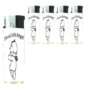 I'm a little Angel Cherub Doll Lighters Set of 5 Electronic Refillable Butane