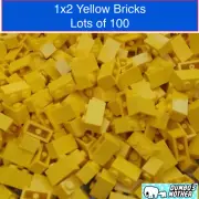 Lego Brick 1x2 Yellow Bricks 100% Lego NEW X100