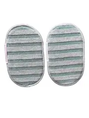 2 Pieces PEPPRIG Microfiber cleaning pad, green, 6.75" X 4"