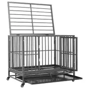 Dog Cage Kennel on Wheels