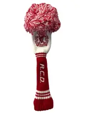 New PRG Royal County Down Knit Red/White Pom Pom Hybrid Headcover