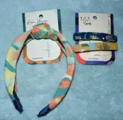 Set of 2~Goody fabric wrapped headband w/ two metal clasp barrettes ~NEW w/ TAG