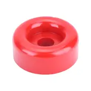 Sunrise Poly Soft Roller Front End Cap 3" 17mm Bore Red - BRPS303