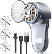 Fabric Shaver, Lint Remover for Clothes, Electric Lint Shaver with 6-Leaf Blades