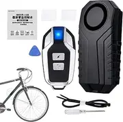 Bike Alarm with Remote - Bike Alarm System | Electric Wireless 113dB Vibration Sensor Security System for Scooters Motorbikes Sportbikes