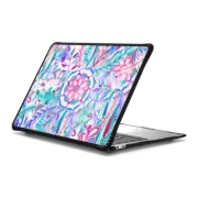 MacBook Air 13-inch (M1 / Intel) Impact Case Boho Floral Burst in Pink and Teal sleeve