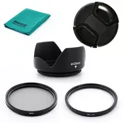 LENS HOOD UV CPL Filter, CAP for Sigma 50-200mm F4-5.6 DC OS, AF 55-200mm F4-5.6