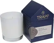 Trapp - No. 68 Teak & Oud Wood Scented Candle - 7 oz. House Box Aromatic Home Fragrance with Earthy Scent of Burmese Teak, Oud Wood, & Madagascar Vanilla Notes - Petrolatum Wax