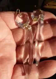300 1980's Czech. Cut Lead Glass Brass Wired, Chandelier, Suncatchers, Crystals.