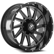 20x10 XF Off-Road XF-216 Gloss Black & Milled Wheel 8x6.5/8x170 (-12mm)