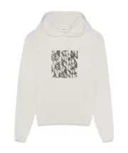 Saint Laurent Optical Illusion Hoodie White