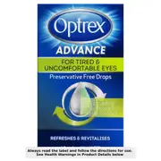 Optrex Advance Preservative Free Eye Drops 10ml