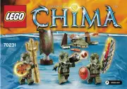 LEGO New Instruction 70231 Legends of Chima Crocodile Tribe Manual Only