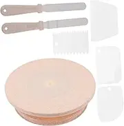 Cake Decorating Turntable Set Color Premium Quality Cake Turntable with Double Bearings for Smooth Rotation for Baking and Decorating Cakes