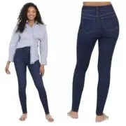 NWT Spanx Ankle Skinny Midnight Shade Dark Blue Pull On Jeans Size 1X