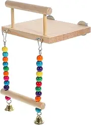 ORFOFE Bird Cage Swing Perch for Parrots Natural Bird Stand Fun Engaging Activity