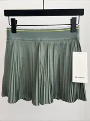 Lululemon Varsity HR Pleated Tennis Skirt *Tipping NWT Size 6 GREU/YLSR/WHT Rare