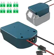 2Packs Power Wheel Adapter for Makita 18V Battery Adapter 18V Power Wheels Battery Converter with Switch & Fuses & Wire Terminals, 14AWG Wire,Power Connector for DIY Rc Car Toys, Robotics and Rc Truck