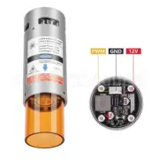 Cylindrical 20W Fixed Focus Laser High Quality 450nm Laser Module ot25
