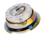 NRG Innovations for Quick Release Gen 2.8 - Silver Black Body / Neochrome Ring