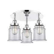 Innovations Lighting 916-3C-11-18 Canton Flush Canton 3 Light - Chrome