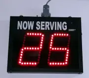 2 Digit Token Display System - LED UP DOWN Counter, 4" LED digits. Take A Number