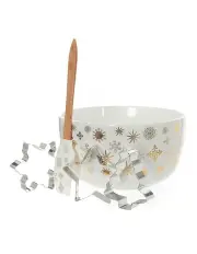 [Bread and Butter] Electroplate Snowflake Mini Mix Bowl Set in Gold