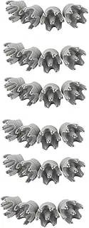 TOVINANNA Sets Massage Replacement Heads for Grey for Replacement and Cleaning Pcs