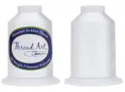 ThreadArt Bobbin Thread -5000 Meter Cones- White for Machine Embroidery