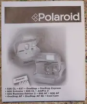 ⁶Vintage Polaroid One Step-Express,Extreem CL 600 637 Camera Instruction Manuals