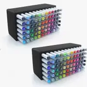 ArtEase 72: Non-Scratch, Washable Marker & Pen Storage Trays - Perfect for Copic