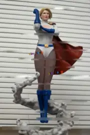 1/6 33cm Power Girl 3D Print Figure Model Kit Unpainted Unassembled Garage Kits