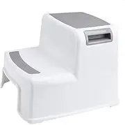 Step Stool For Kids Toddler Stool For Toilet Potty Training Slip Resistant Soft Grip For Safe As Bathroom Potty Stool,White