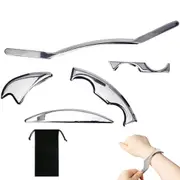 5Pcs Stainless Steel Gua Sha Massage Tool Set for Relaxation