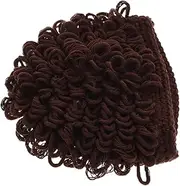 [GAROZATION] Funny Wig Cap for Boy Hat Boy Hat Clown Wig Cabbage Patch Costume Cabbage Patch Costume Bucket Cap Beanie Dark Brown Yarn