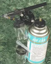 AIR BRUSH KIT with AIR TANK and HOSE Brand New Paint Spray Gun Pencil Sprayer