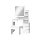 Dressing Table Mirror Stool Jewelry Cabinet Makeup Organizer Drawer