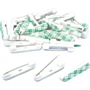 30 Adhesive Bar Pins for Badges & Name Tags